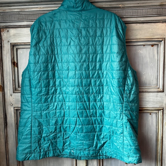 Patagonia Men's Nano Puff Vest in Turquoise Size 3XL - Picture 6 of 8
